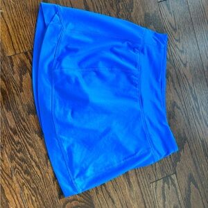 Vibrant blue skirt with built in shorts